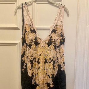 Free People Printed Lace Tunic